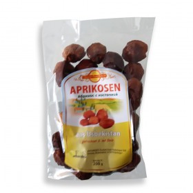 Aprikosen getroknet mit Stein